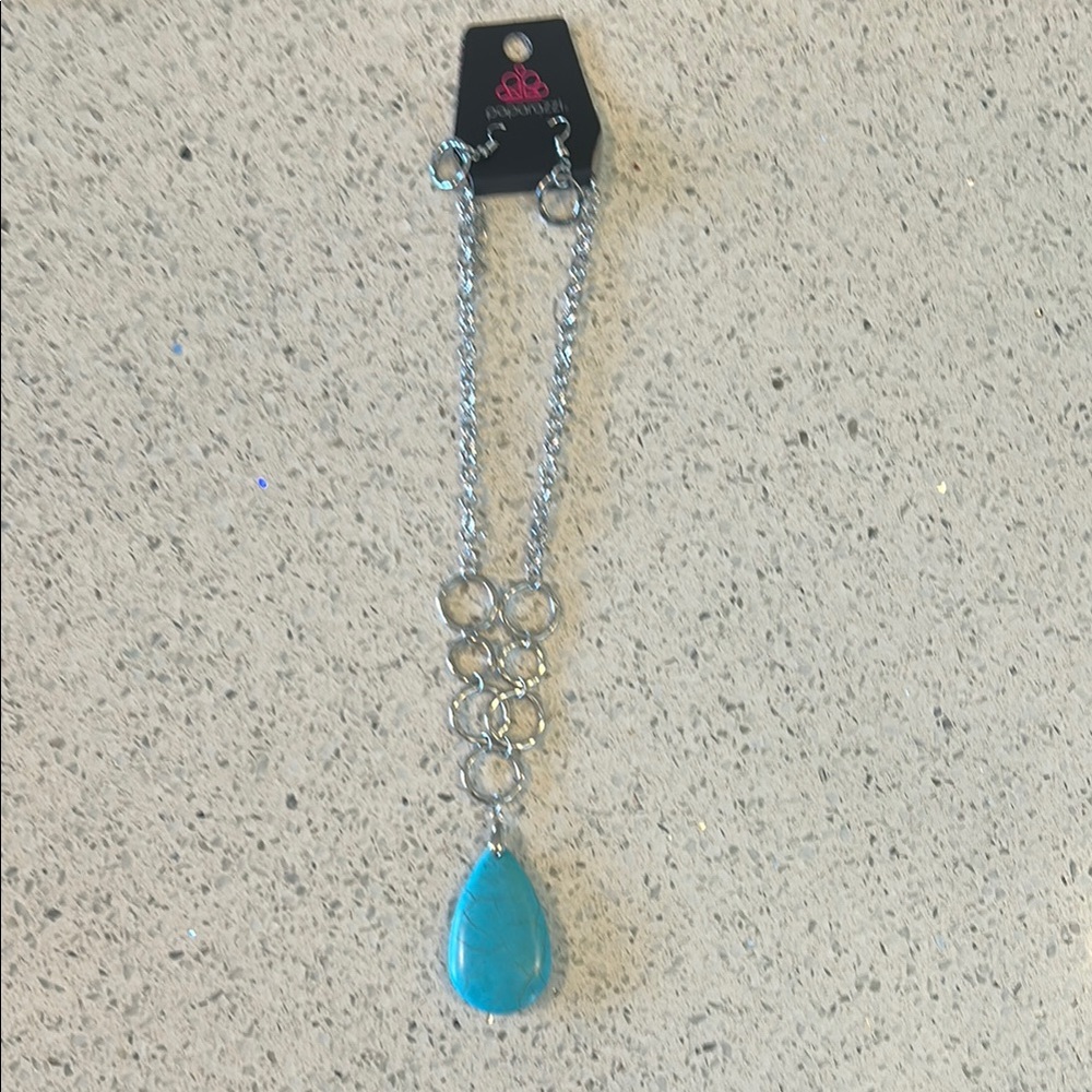 Amazing Silver and Blue Necklace